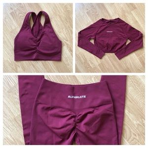 Alphalete Amplify Bundle - All Bordeaux, All Medium